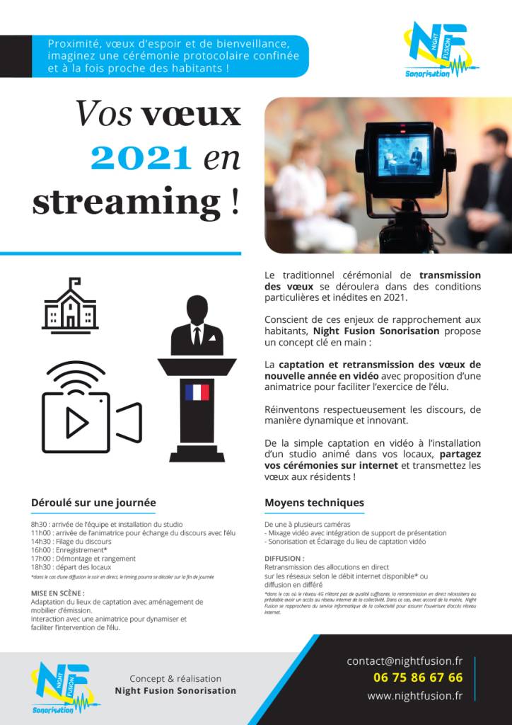 Flyer Night Fusion Voeux Streaming